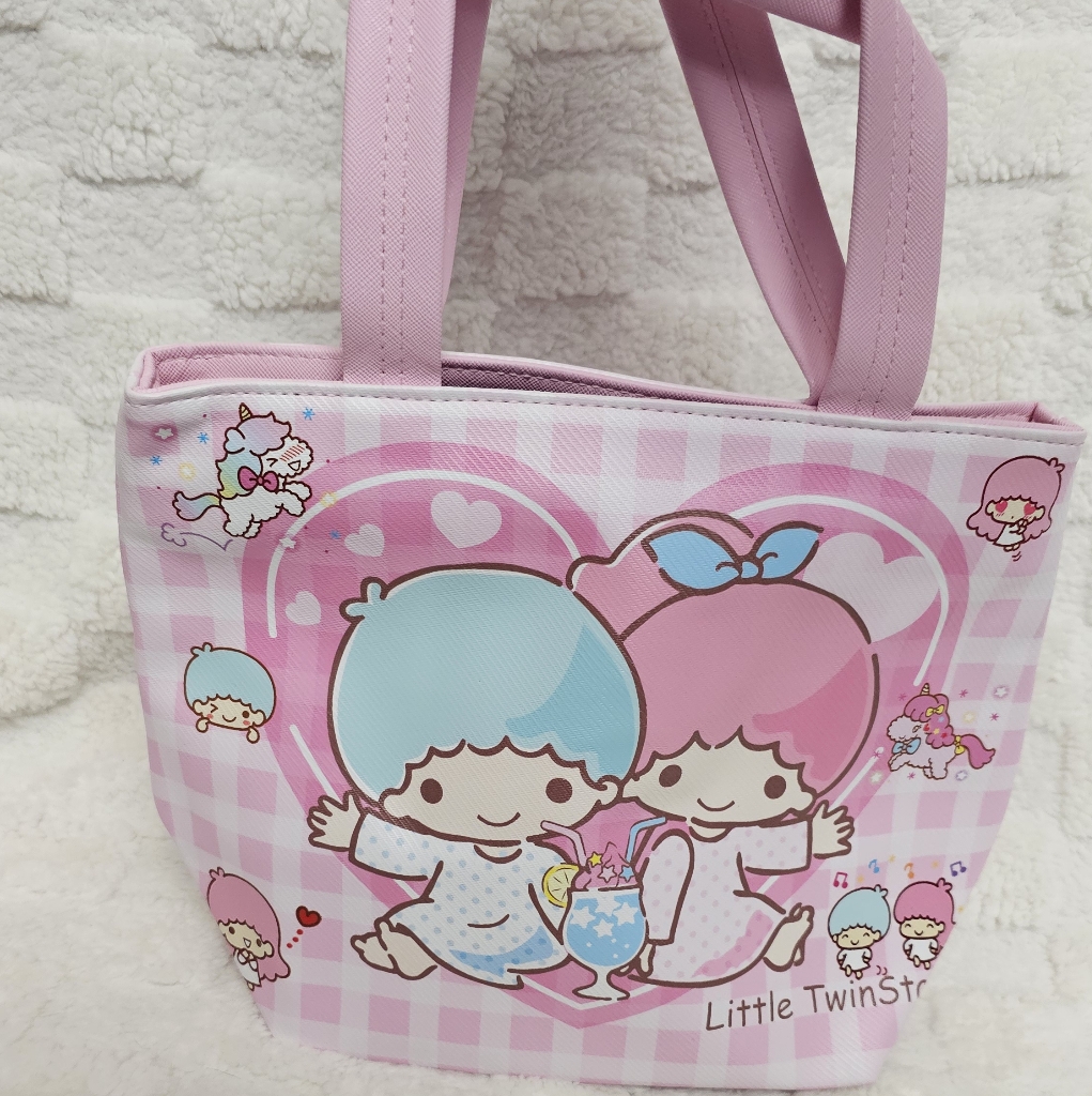 Hello Kitty & Friends Little Twin Stars Pink Handbag Anime Kawaii Cartoon Bag